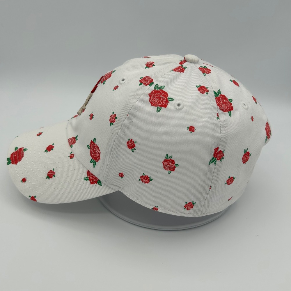 Kentucky Derby 144 Hat Womens OSFM White Rose Floral Preppy Sporty - Picture 2 of 9